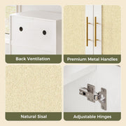 IRONCK Cat Litter Box Enclosure with Litter Drawer