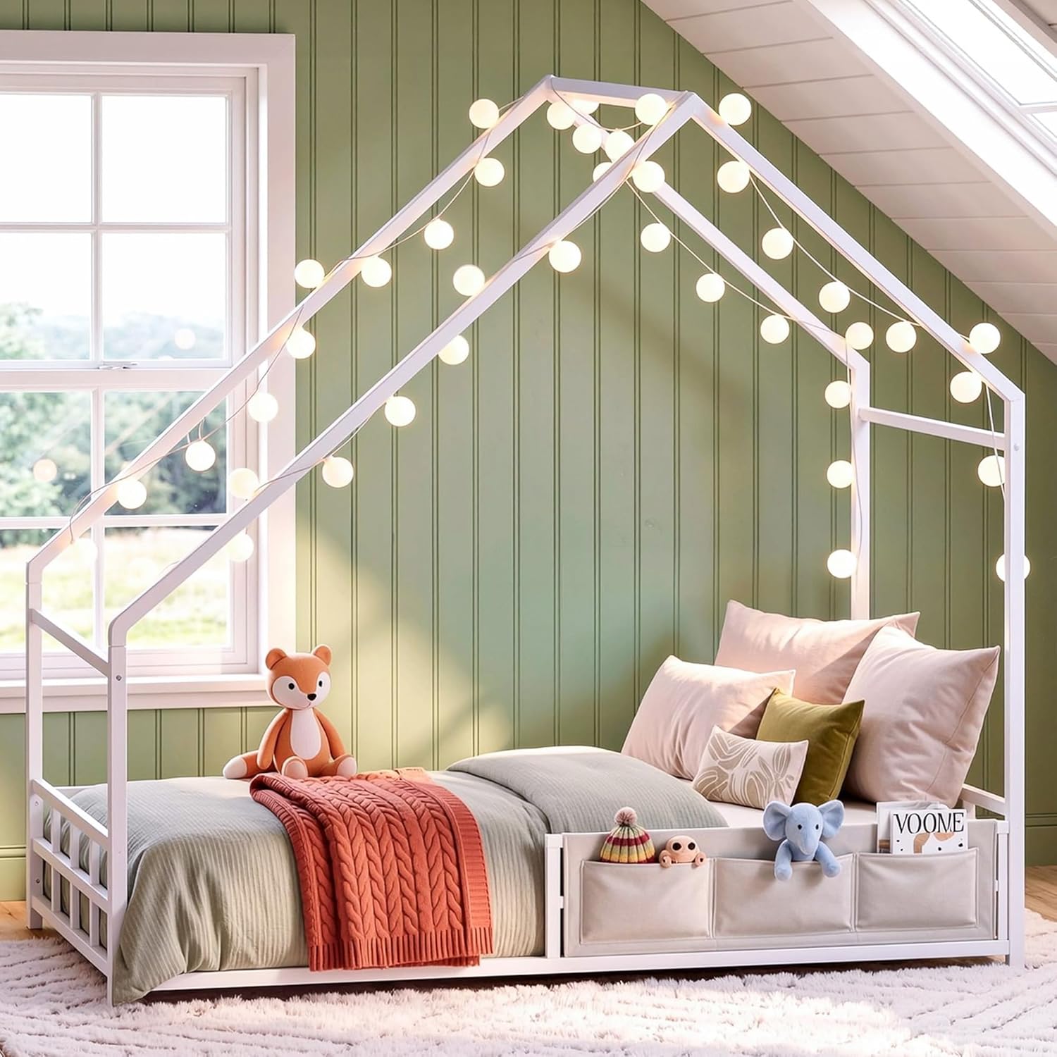 IRONCK Floor Bed Frame Twin Size