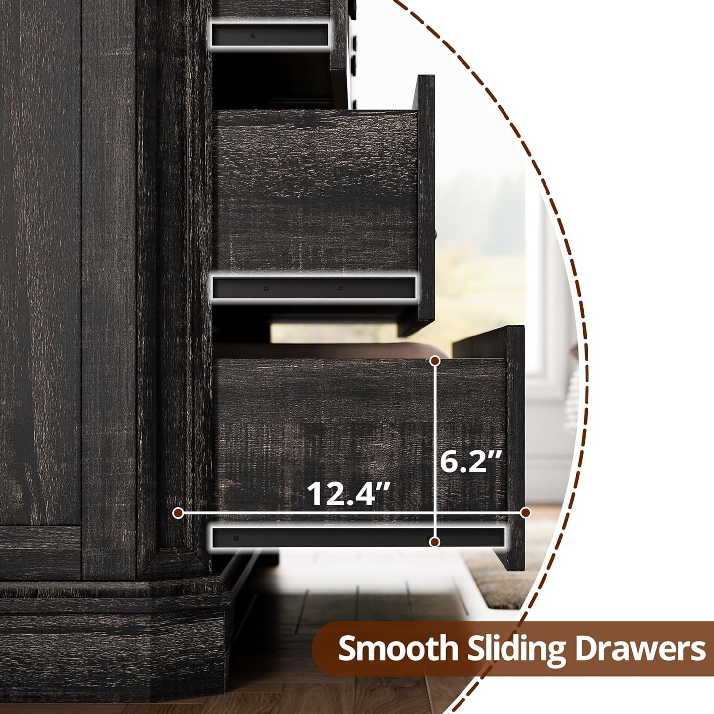 IRONCK Landhaus-Kommode mit 7 Schubladen fürs Schlafzimmer 