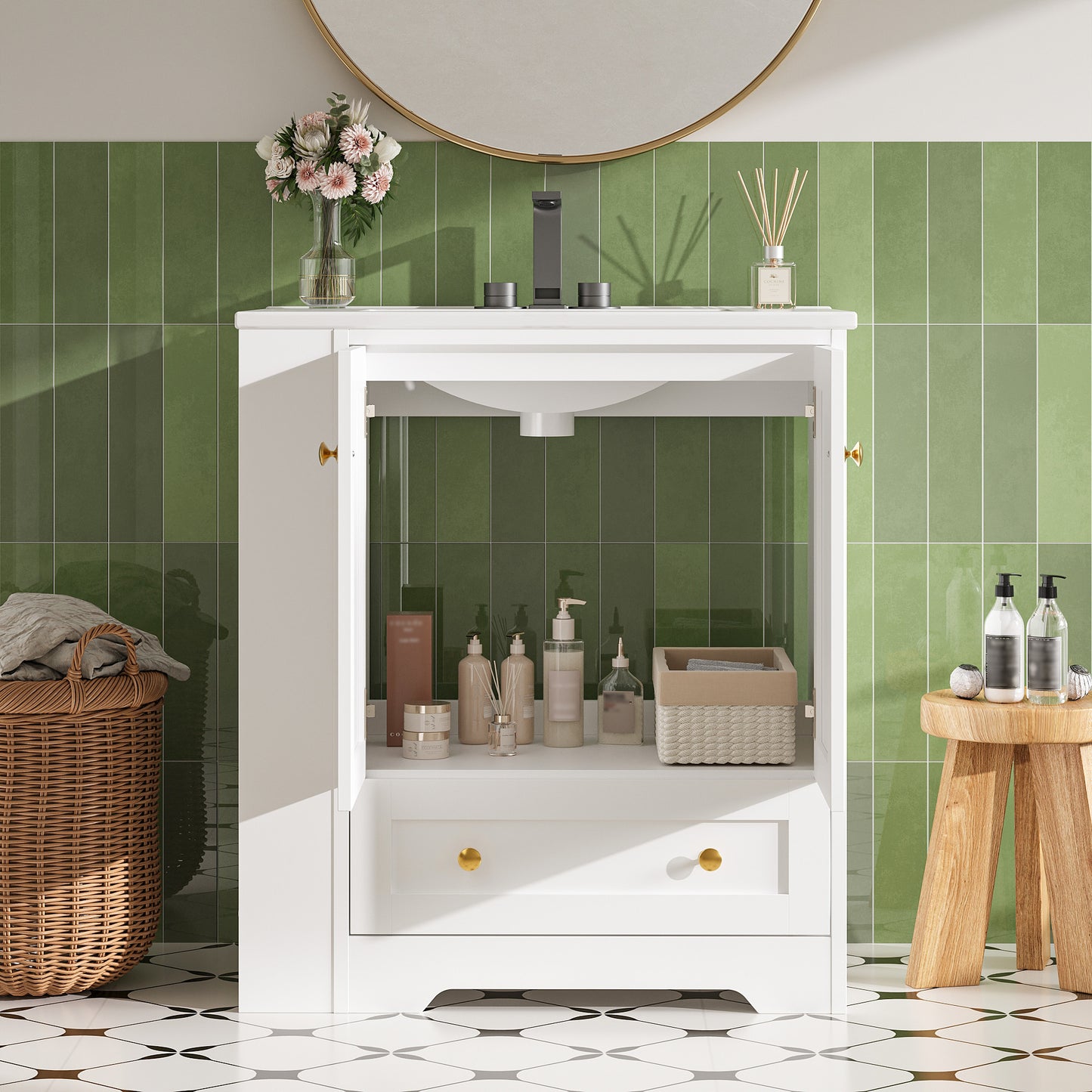 IRONCK 30" Bathroom Vanity with Sink