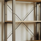 IRONCK Bookshelf 6-Tier Ladder Shelf 110lbs Display Shelf