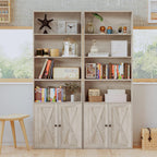 IRONCK 6 Shelf Industrial Bookshelves and Bookcases with Doors