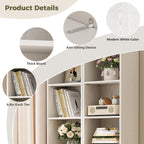 74.8" Tall Narrow Bookcase
