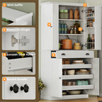 IRONCK Kitchen Pantry Storage Cabinet