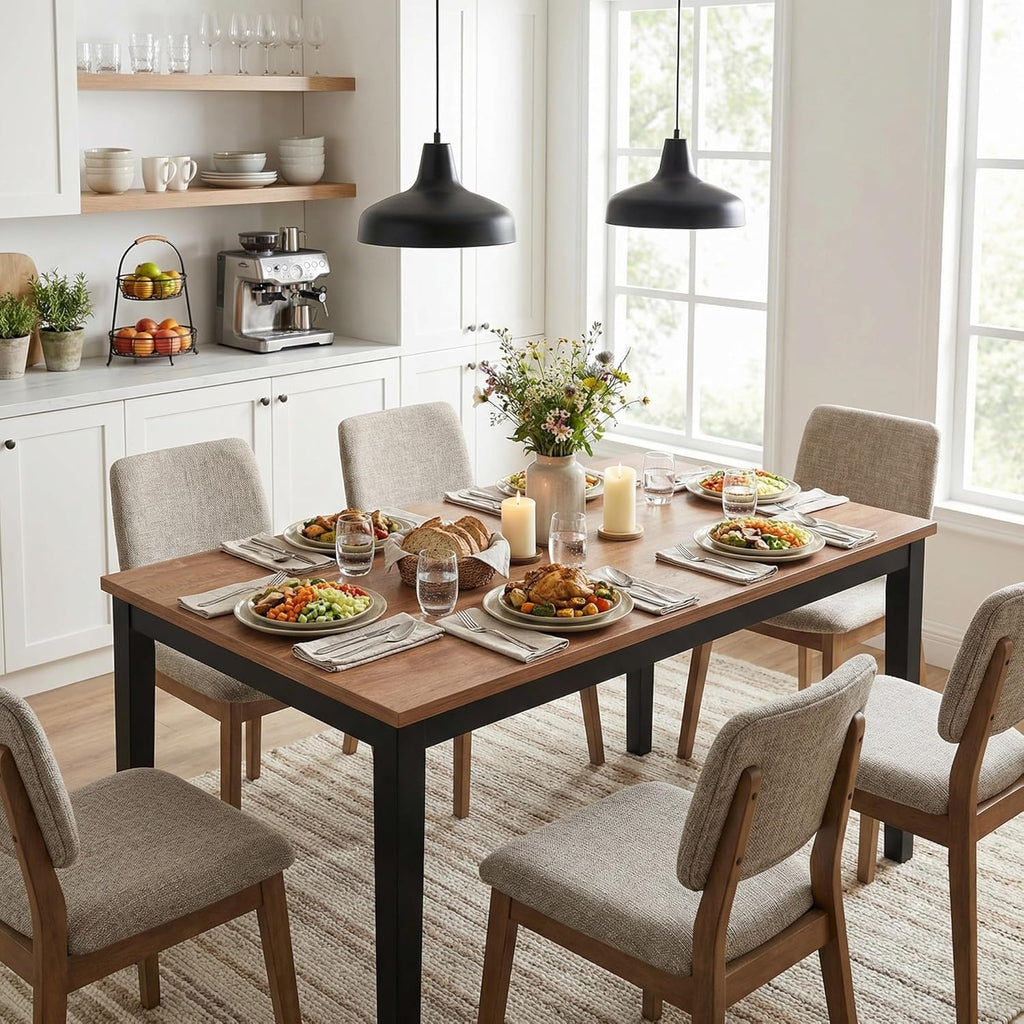 IRONCK  45 Inch Solid Wood Dining Table for 4 (Only Table)
