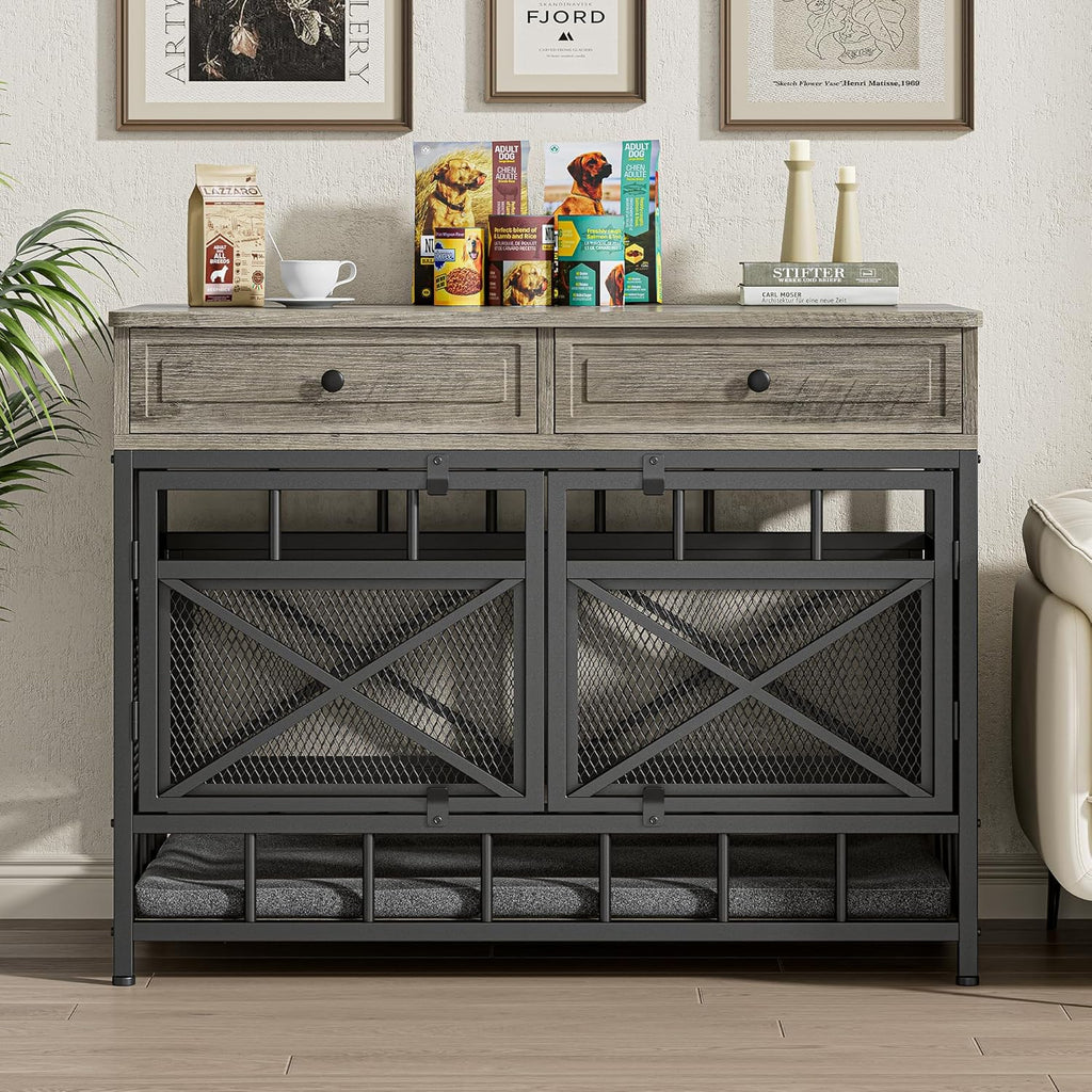 IRONCK 44 inch Large Dog Crate Furniture