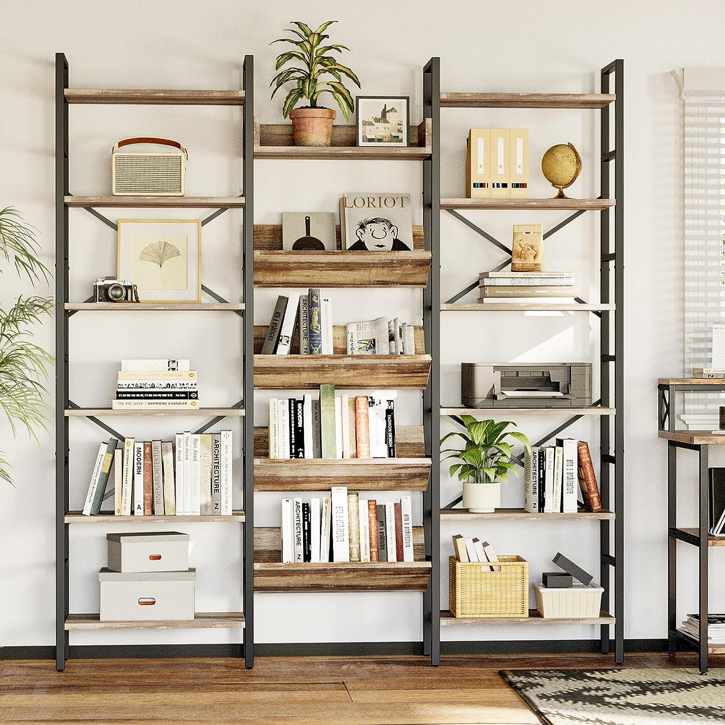 6 Tiers Large Etagere Bookshelf