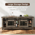 IRONCK 48'' Coffee Table with Sliding Barn Doors