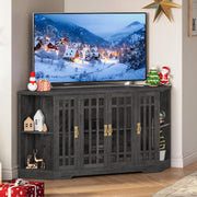 IRONCK Corner TV Stand for TVs up to 60 Inch with Power Outlet
