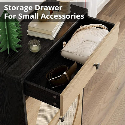 Shoe Organizer Rack with Flip Doors and Drawer