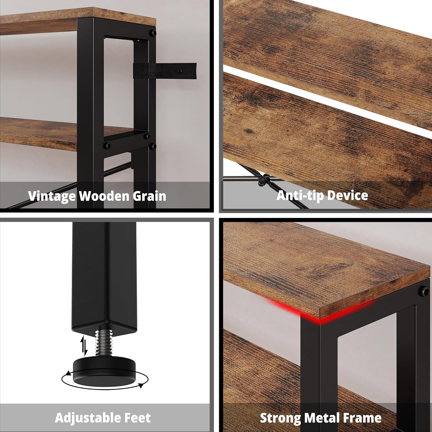 IRONCK Console Table with Power Outlet