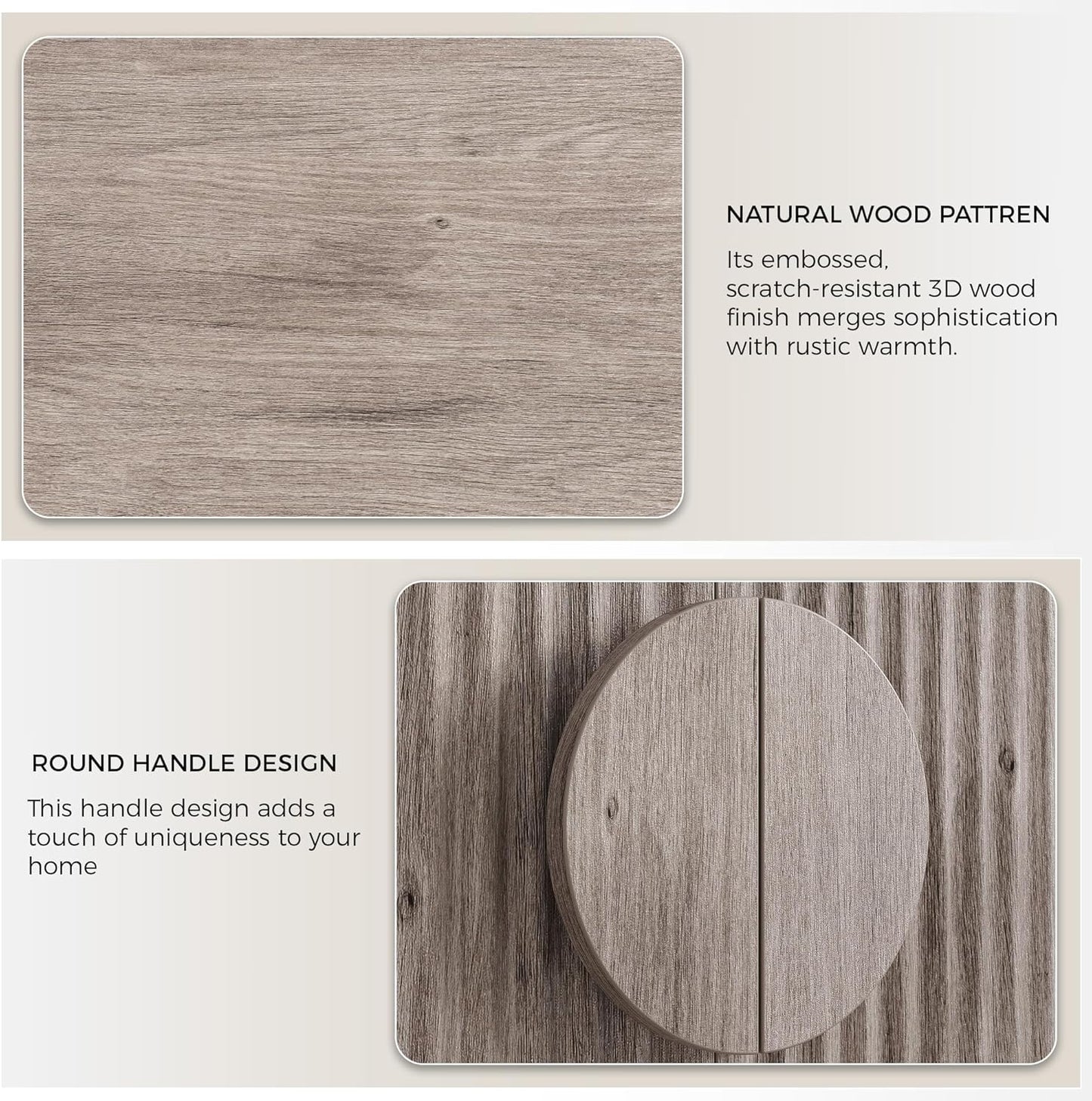 IRONCK Badezimmerschrank mit Tür, kleiner Aufbewahrungsschrank mit verstellbaren Einlegeböden 