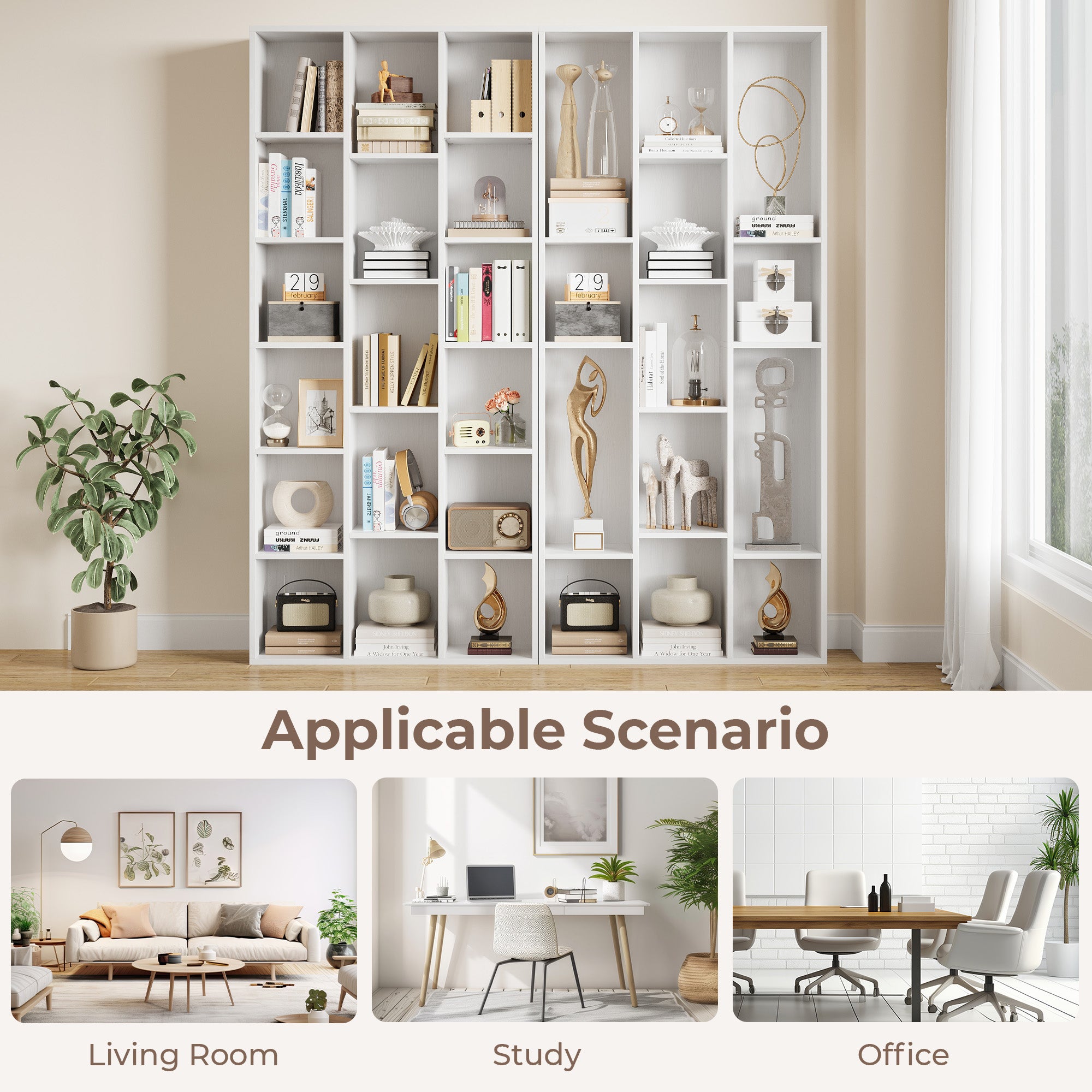 Open Storage Dispaly Shelf for Home Office