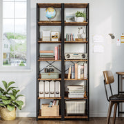 IRONCK 74.8" Tall Narrow Bookshelf