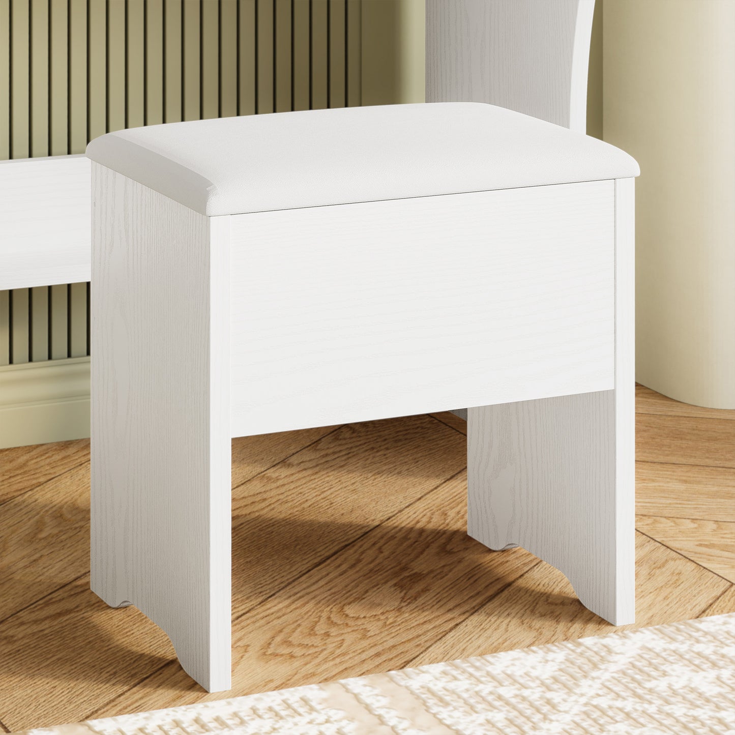 IRONCK Schminktisch mit LED-beleuchtetem Spiegel und Steckdose