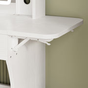 IRONCK Schminktisch mit LED-beleuchtetem Spiegel und Steckdose