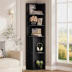 IRONCK 71 " Tall Corner Bookshelf