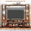 IRONCK 85 Inch Entertainment Center with Storage and Power Outlet
