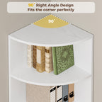 IRONCK 71 " Tall Corner Bookshelf