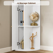 IRONCK 71 " Tall Corner Bookshelf