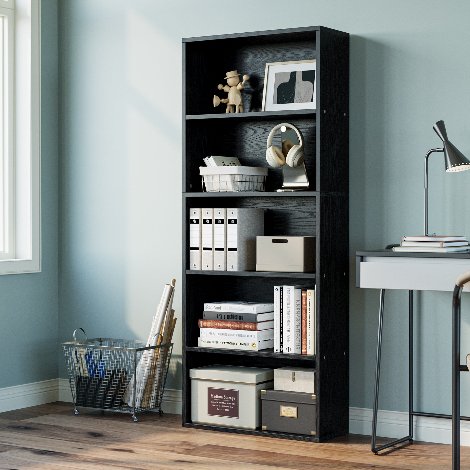 Bücherregal mit 5 Ebenen