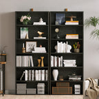 Vintage Black Bookshelves Set of 2