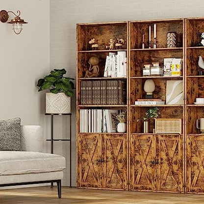 Bookshelf with Cabinet Vintage Brown