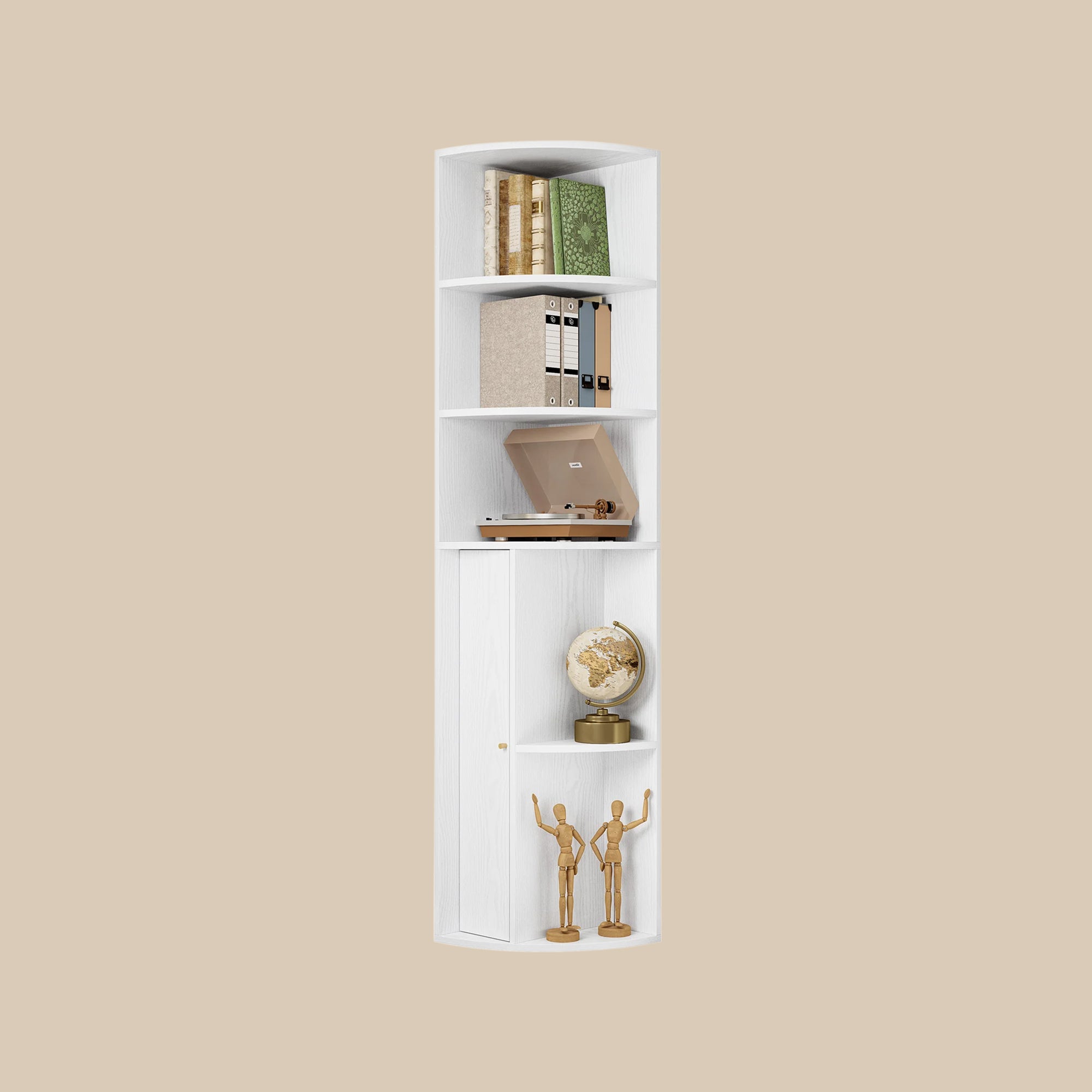 IRONCK 71 " Tall Corner Bookshelf