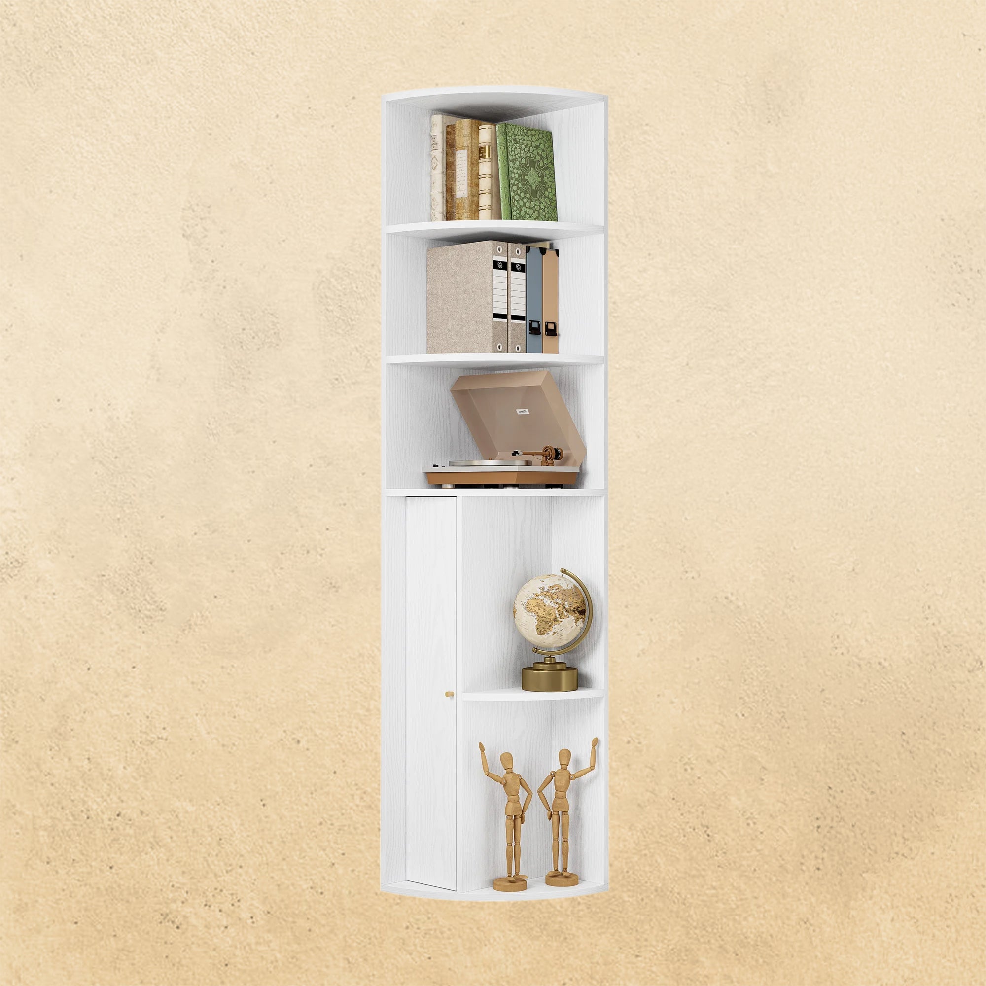 IRONCK 71 " Tall Corner Bookshelf