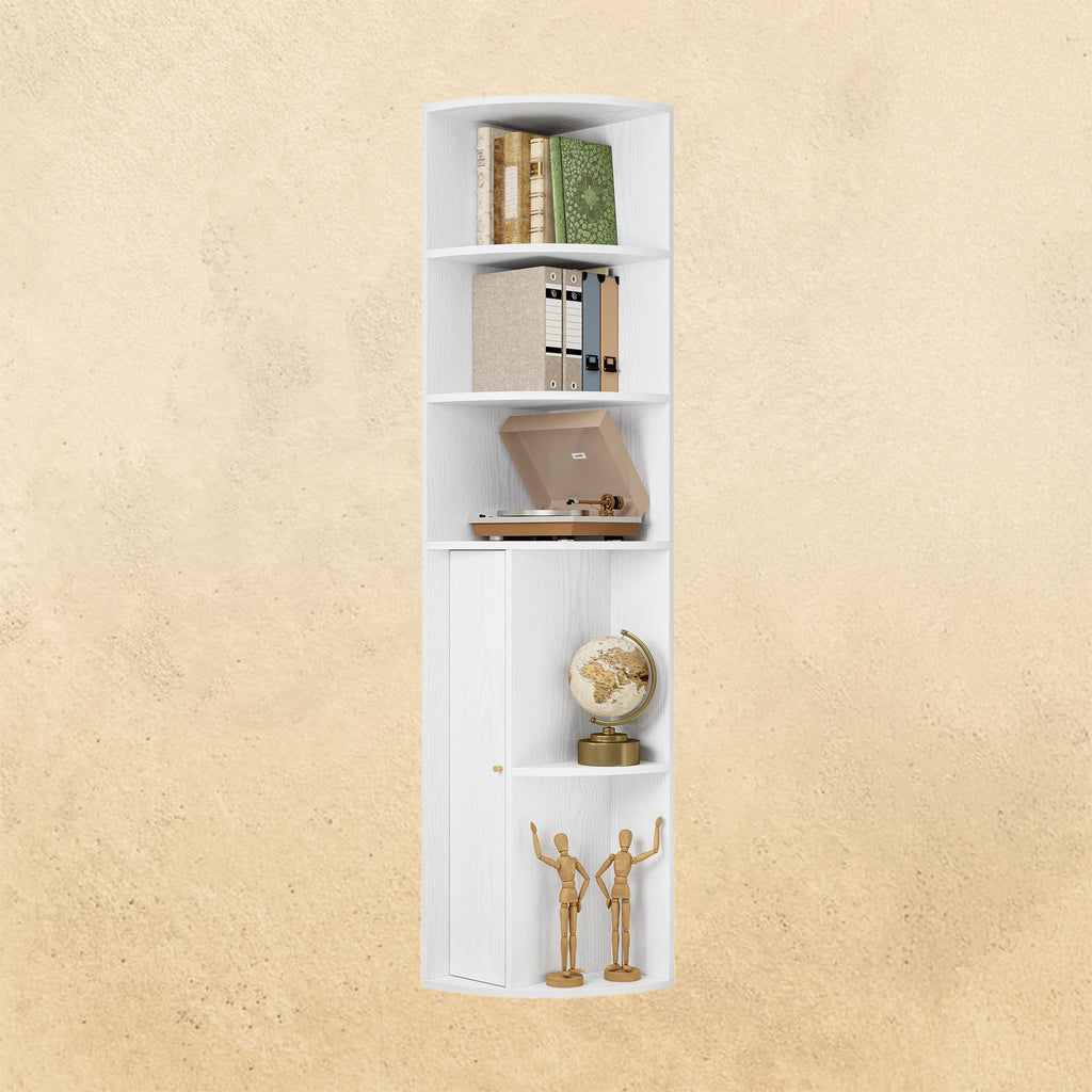 IRONCK 71 " Tall Corner Bookshelf