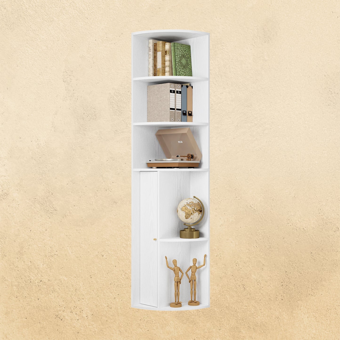 IRONCK 71 " Tall Corner Bookshelf