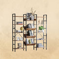 Triple Wide 5 Tiers Stylish Bookshelf