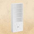 IRONCK 6 Shelf Industrial Bookshelves and Bookcases with Doors