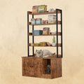 IRONCK Litter Box Enclosure with 4 Shelves and Doors