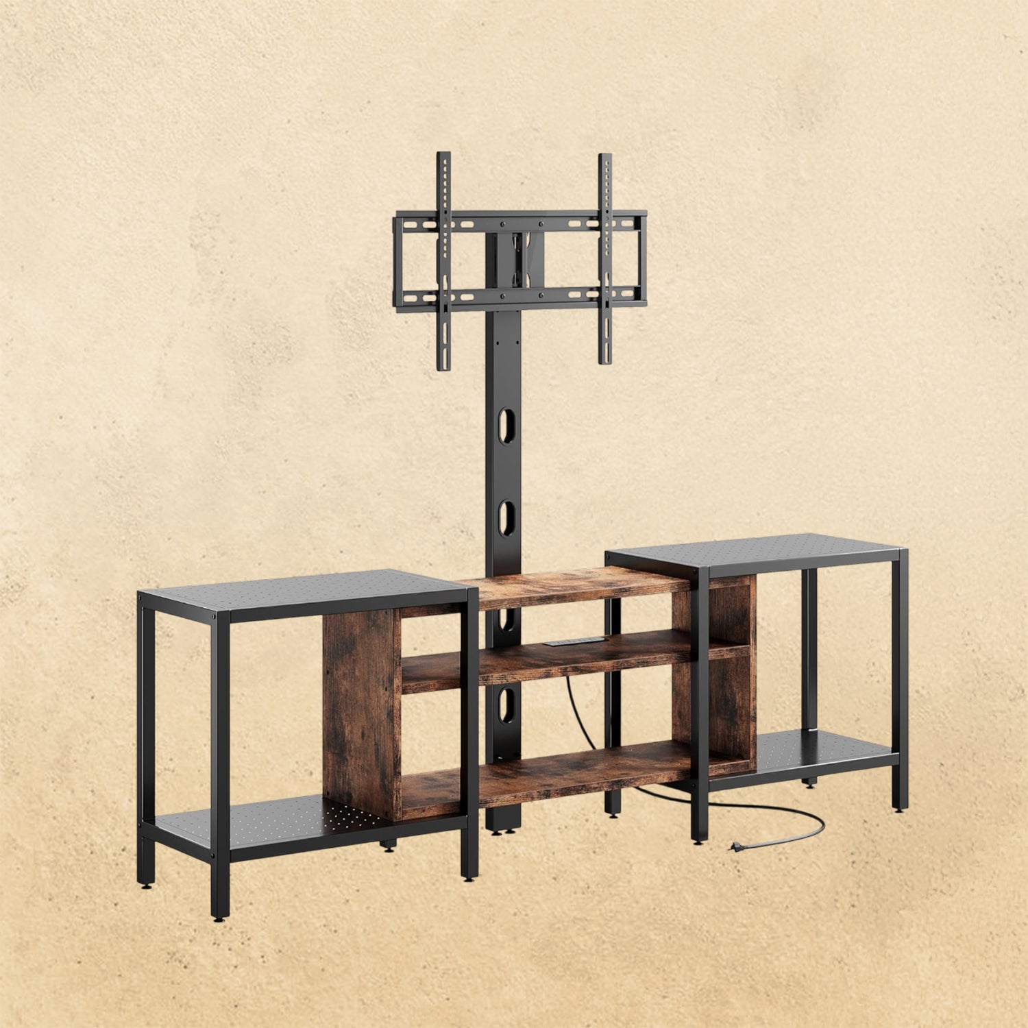 IRONCK 79 Inch TV Stand for TVs up to 85 Inch with Mount and Power Outlet
