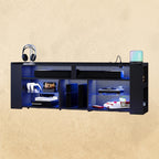 IRONCK Entertainment Center with Storage, 55 Inch Tall TV Stand with Power Outlet