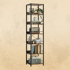 IRONCK 74.8" Tall Narrow Bookshelf