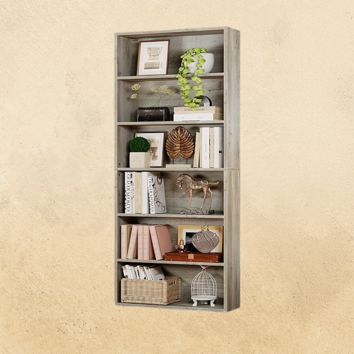 Floor Standing 6 Tiers Display Storage Shelves