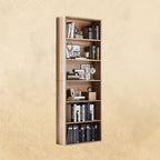 IRONCK Bookshelves and Bookcases Floor Standing 6 Tiers, Oak Brown