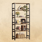 IRONCK Bookshelf, 31.5in Wide Shelf 6 Tier Bookcase,shelf Vintage Industrial Style Bookshelves