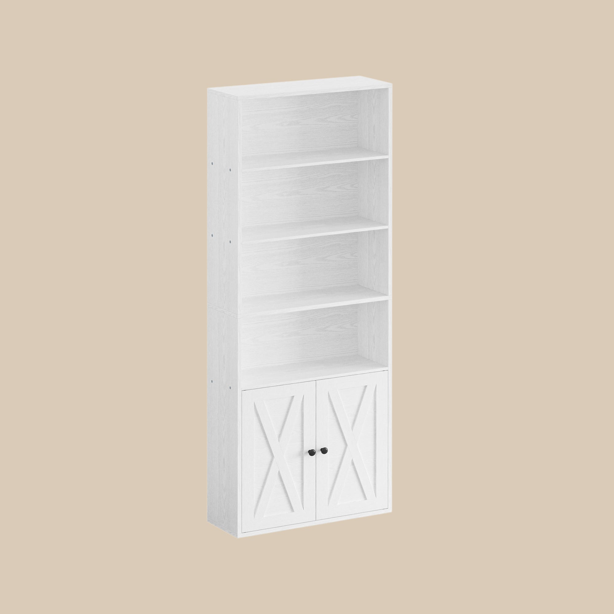 IRONCK 6 Shelf Industrial Bookshelves and Bookcases with Doors
