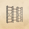Triple Wide Bookshelves- 6 Tiers