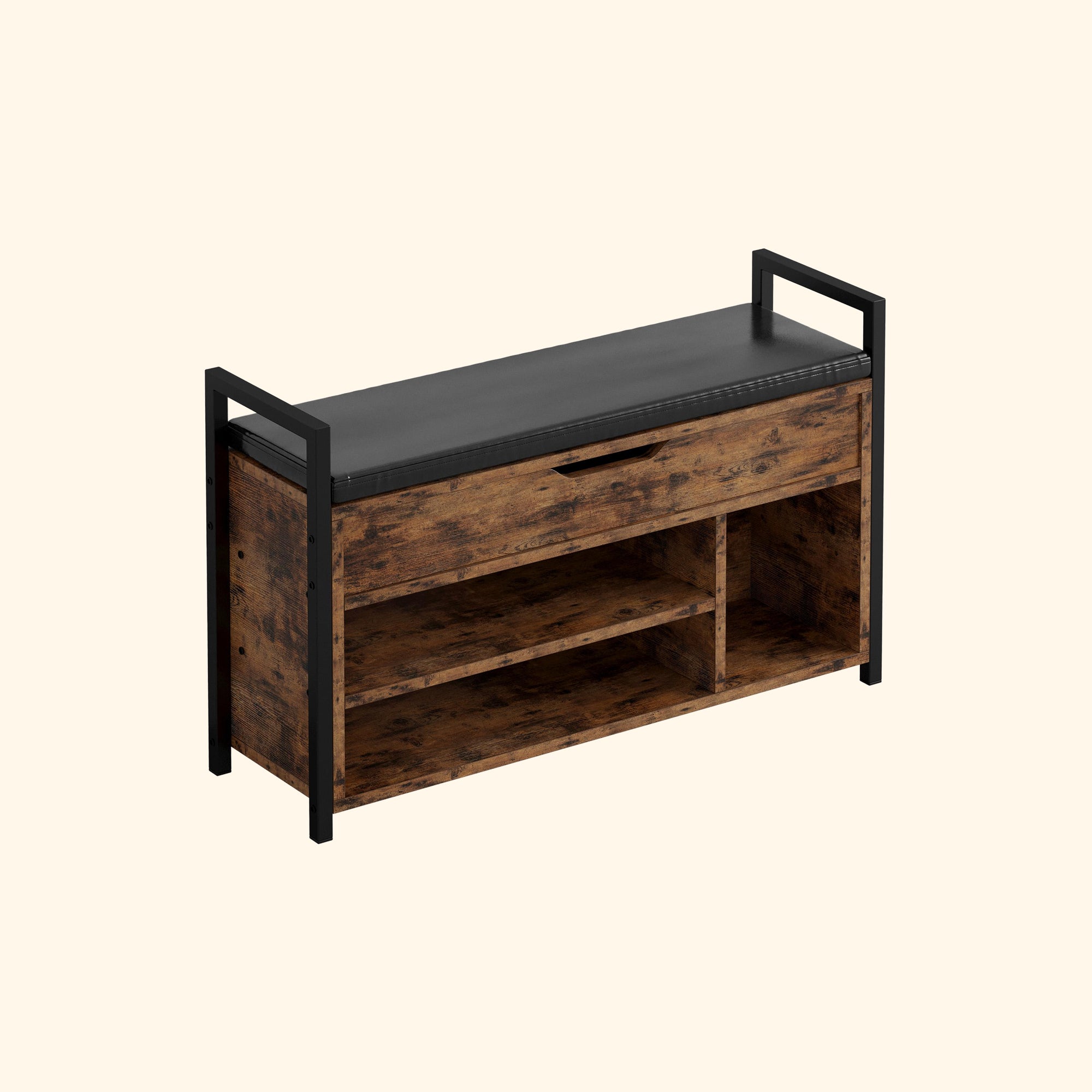 Shoe Storage Bench Brown
