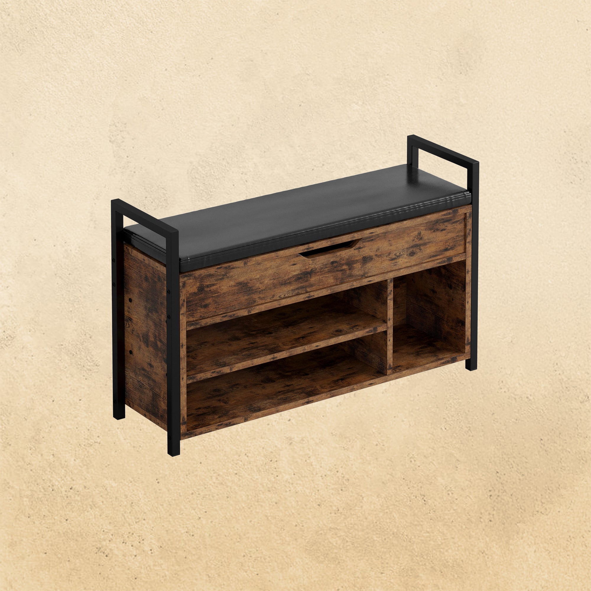 Shoe Storage Bench Brown