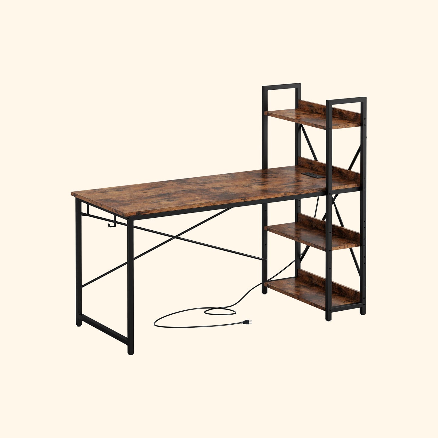 47'' Computer Desk with Power Outlet