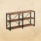 Entryway Console Long Table- Vintage Brown