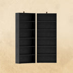 Vintage Black Bookshelves Set of 2