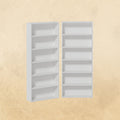 Industrial White Bookshelves Set of 2