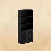 Industrial Bookshelves and Bookcases with Doors 11.8'' Depth