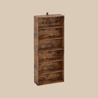 6 Tier Bookshelf Vintage Brown